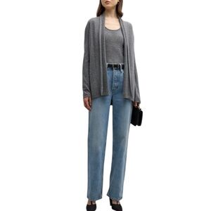 Neiman Marcus Cashmere
Collection Basic Open
Cardigan Heather Gray‎ Size S Soft